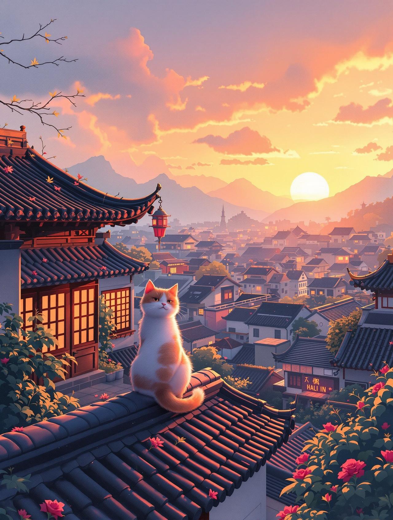 微电影《胡同里的猫》海报 - 导演孙艺萌 - 动画短片